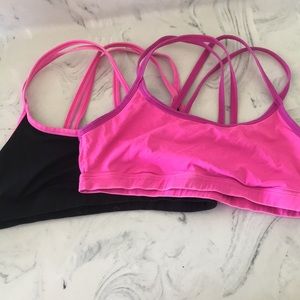PINK yoga sports bras